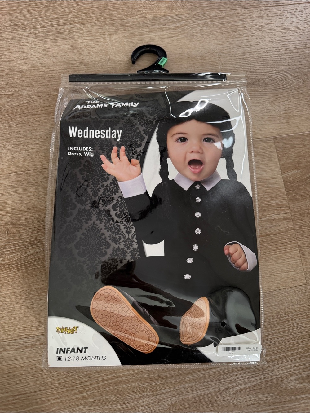 Spirit Infant Wednesday Costume - Black